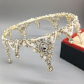 Miniatyrbillede 4 af 4: Barok Retro Rhinestone Gotisk brudekron Sort bryllupstiara Ond dronning krone, Gotisk tiara Gotisk hovedbeklædning S