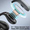 Pikkukuva 3 / 5: Ear Clip Bone Conduction kuulokkeet Nappikuulokkeet Bluetooth 5.2, Langaton Open Ear Clip On Kuulokkeet, Vedenpitävä Sport Running Kuulokkeet black