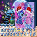 Miniatyrbild 1 av 5: Julkalender 2024 med Lilo & Stitch - Julklapp 2024, Presentask, Figuröverraskningar, Gissningslådor, Stitch Julkalender, Nedräkning Leksak A
