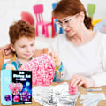 Miniatyrbild 4 av 5: 3D Strängkonst-set för barn, Ljusupplyst Strängljusleksak med Flerfärgade LED-lampor, Konst- och Hantverksset, Födelsedagspresenter för Flickor och Pojkar 6-12 år