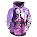 Miniatyrbild 1 av 2: Vuxna Demon Slayer Anime Hoodie Kamado Nezuko Toppar Huvtröja Sweatshirt Presenter 4XL