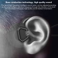 Pikkukuva 2 / 5: Bone Conduction -nappikuulokkeet uima Bluetooth 5.1 -kuulokkeet Open-Ear Bluetooth Bone Conduction -urheilukuulokkeet mustat black