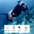 Miniatyrbillede 3 af 5: Langærmet heldragt til snorkling i ensfarvet farve, farveblokeret rund hals lynlås stil briefs heldragt til snorkling S