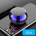 Pikkukuva 4 / 4: Pyöreä mini bluetooth 5.0 langaton kaiutin 9d subwoofer outdooe urheilu bluetooth kaiutin cnc turbo musiikkisoitin Orange