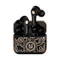 Pikkukuva 1 / 5: Langattomat kuulokkeet Bluetooth 5.0 Mini in Ear Automaattinen pariliitoskuulokkeet Bicolor käsinmaalatut Tide Handsfree-kuulokkeet (musta) black