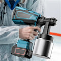 Miniatyrbillede 4 af 5: Ledningsfri Malingssprøjte, HVLP Elektrisk Sprøjtepistol, Nem at Rengøre, til Møbler/Skabe/Hek/Vægge/Døre/Havemøbler osv. (1 Batteri)