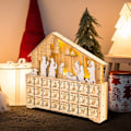 Miniatyrbillede 3 af 5: Julekalender i Træ - Fyld Selv - 24 Skuffer - Julepynt