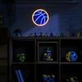 Miniatyrbilde 5 av 5: Basketball Neonskilt For Barnerom Dekor Basketball Tema Neon Veggskilt Kult Basketball Led Lys
