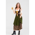 Pikkukuva 4 / 5: paita korsetilla,hame päällyshameella,vyö,baarityttövaatteet,mustanvaatteet,Oktoberfest-vaatteet-xl