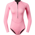 Miniatyrbilde 1 av 5: One Piece Dykkerdrakt Kvinner Langarmet Badedrakt med Front Glidelås Triangle Badedrakt UV UPF 50+ Damer Bodysuits XL