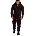 Miniatyrbild 1 av 5: Men Onesie Allt i ett Hoodie Zip Jumpsuit Winter Casual Hooded Romper Playsuit
