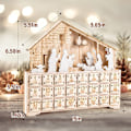 Miniatyrbillede 5 af 5: Julekalender i Træ - Fyld Selv - 24 Skuffer - Julepynt