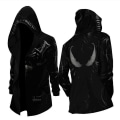 Miniatyrbild 3 av 4: World Of Warcraft Demon Slayer Akatsuki Hokage Assassin Windbreaker lång kappa Plus sammet Tonåring Spel Perifera kläder As shown XLWorld of Warcraft