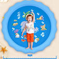 Miniatyrbilde 4 av 5: 3-i-1 Sprutmatte, Sprinkler for Kids Pool for Learning – Sprinkler Pool, 67’’ Utendørs Vannleker – “fra A til Å” Utendørs Lekematte