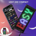 Miniatyrbild 4 av 5: Mini Led Car Sign, 6,7'x2,76'flexibel Led Matrix Panel USB 5v Bluetooth Application Control Diy Programmerbar rullande LED-skylt för Bilfest Bröllop