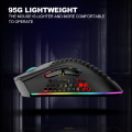 Miniatyrbillede 3 af 5: Gaming Wireless Mouse Rgb Dual-mode Gaming Mekanisk Macro Computer Notebook Mus Hvid
