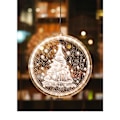Miniatyrbild 6 av 7: Juldekorationer för fönster, 2,6 m LED-juldekorationer för fönster, batteridrivna för utomhus- och inomhusfönster, julgran 3PCS