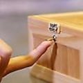 Miniatyrbillede 3 af 3: Ubrugelig trææske, tigerlegetøjsgave med lyd