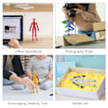 Miniatyrbillede 4 af 4: 3D-printede actionfigurer, multi-artikulær bevægelig robot til spilentusiaster DIY robot-skrivebordsdekoration red