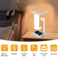 Miniatyrbillede 2 af 5: Bordlampe Sengelamper med USB-port Trådløs oplader 3 lystilstande Dæmpbar berøringslampe white