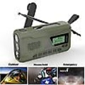 Miniatyrbillede 3 af 5: bærbar dab/fm radio, solcelleradio, solcelle krankradio