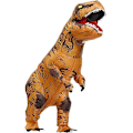 Miniatyrbillede 4 af 6: Cosplay Tyrannosaurus Rex Dukke Oppustelig Kostume, Halloween Maskerade Dinosaur Oppustelig Kostume
