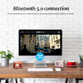 Miniatyrbild 3 av 5: Retro Bluetooth-högtalare, Bärbar Mini Trådlös Bluetooth-högtalare, för Kontor, Kök, Skrivbord, Sovrum, Utomhustillbehör, Stöd för USB/TF-kort/AUX Blue