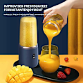 Miniatyrbillede 3 af 5: Bærbar lille elektrisk juicer i rustfrit stål, knivjuicer, kopjuicer, frugt, automatisk smoothieblender, køkkenredskab Pink juicer   Sports Cup