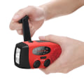 Miniatyrbilde 5 av 5: Haster radio multifunksjonell håndsveiv oppladbar radio bærbar utendørs spesiell solcelleradio