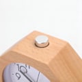 Miniatyrbild 2 av 5: Analog väckarklocka av trä, liten LED-lampa som inte tickar tyst med väckningsljus Nattsnooze-funktion Batteridriven