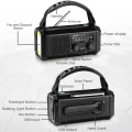 Miniatyrbild 5 av 5: Nödradio med vev, 10000mAh nödradio, solradio AM/FM väderradio, USB Type-C laddning, ficklampa och LED-läslampa