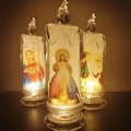 Miniatyrbild 2 av 5: 4-pack LED Ljusstake Jesus LED Ljus Jul Påsk LED Bordlampa (med Bas)