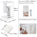 Miniatyrbillede 3 af 5: Bordlampe Sengelamper med USB-port Trådløs oplader 3 lystilstande Dæmpbar berøringslampe white