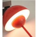 Miniatyrbilde 4 av 5: Sjampinjong Blomsterknopp Oppladbar Led Bordlamper Skrivebord Natt For Soverom Spisestue Touch Nattlys Rød