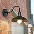 Miniatyrbillede 3 af 5: 2x Led svanehals stald lys udendørs væglampe veranda stuehus armatur Havelys