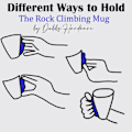 Miniatyrbild 2 av 5: Hardware Rock Climbing Mug - Klätterutrustning - Climber Hold Mug - Rock Climbing Hold Mug - Bra träning för ditt grepp!