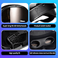 Miniatyrbillede 4 af 5: Led Cosplay Maske Med Programmerbar Lysende Ansigt Transformerende Maske Genopladelig App-Styret Rekvisit Halloween Fest Bluetooth Maske Kids-1200AH Charge