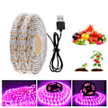 Miniatyrbillede 1 af 5: LED 5V fuldt spektrum plantevækstlys USB-plantelys med rør velegnet til plante- og blomsterdrivhustelt hydroponics 2M