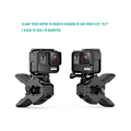 Miniatyrbilde 3 av 5: Fleksibel klemmefeste med klemmem for GoPro Hero 10, 9, 8, 7, Max, Fusion, 6, 5