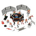 Miniatyrbild 1 av 5: Fornnerg 1 Set Wrestling Playset Realistisk DIY Mini Wrestling Action Figur Play Set
