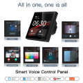 Miniatyrbilde 2 av 5: Tuya Wifi 4" Smart Home Central Control Touch Panel Innebygd ZigBee Gateway