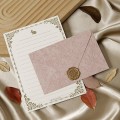 Pikkukuva 4 / 5: 9kpl kirjekuoria, 30 arkkia paperia, 16,5*11cm/21*14,8cm, vaaleanpunainen+oranssi+punainen, korttikutsukuoret Pink*Orange*Red Style 2