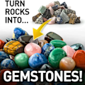 Miniatyrbilde 2 av 5: Tumbling Stone Polermaskin med knapp 7 dagers poleringstimer Geologi Hobbyleke for voksne barn black