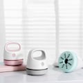 Miniatyrbillede 5 af 5: Håndholdt Støvsuger Bærbar Støvsuger Desktop Støvsuger Bærbar Tastatur Fejemaskine Bærbar Bordrenser USB Opladningsrens til hjemmekontoret blue