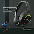 Pikkukuva 3 / 5: 2.4GHz/ Bluetooth Black Dual-mode langattomat pelikuulokkeet erittäin alhaisen latenssin melunvaimennus e-sports kuulokkeet sopivat PC:lle