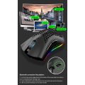 Miniatyrbild 4 av 5: Gaming Wireless Mouse Rgb Dual-mode Gaming Mekanisk Macro Dator Notebook Mus Rosa
