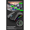 Miniatyrbillede 4 af 5: Gaming Wireless Mouse Rgb Dual-mode Gaming Mekanisk Macro Computer Notebook Mus Sort