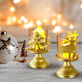 Miniatyrbild 2 av 5: 2024 Nytt Desktop Julgran Julscen Layout Is Julgran Set Dekoration Festivaler Present