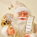 Miniatyrbillede 2 af 3: 2024 Julemandens Julepynt Gave Grænseoverskridende Julepynt Julemandens Skulptur Hjemmedekoration Dukke (45CM)