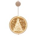 Pikkukuva 1 / 7: Jouluikkunavalaisin koristeet, 2,6 m LED jouluikkunan riippuva valaistuskoristeet paristoilla ulko- ja sisäikkunoille joulukuuseen 1PC Christmas Tree